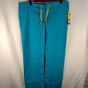 WonderWink Origins Unisex S Teal Medical Scrub Pants Seamless Papa 5006A NWT